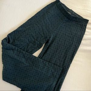 wide leg jacquard pants from zara.